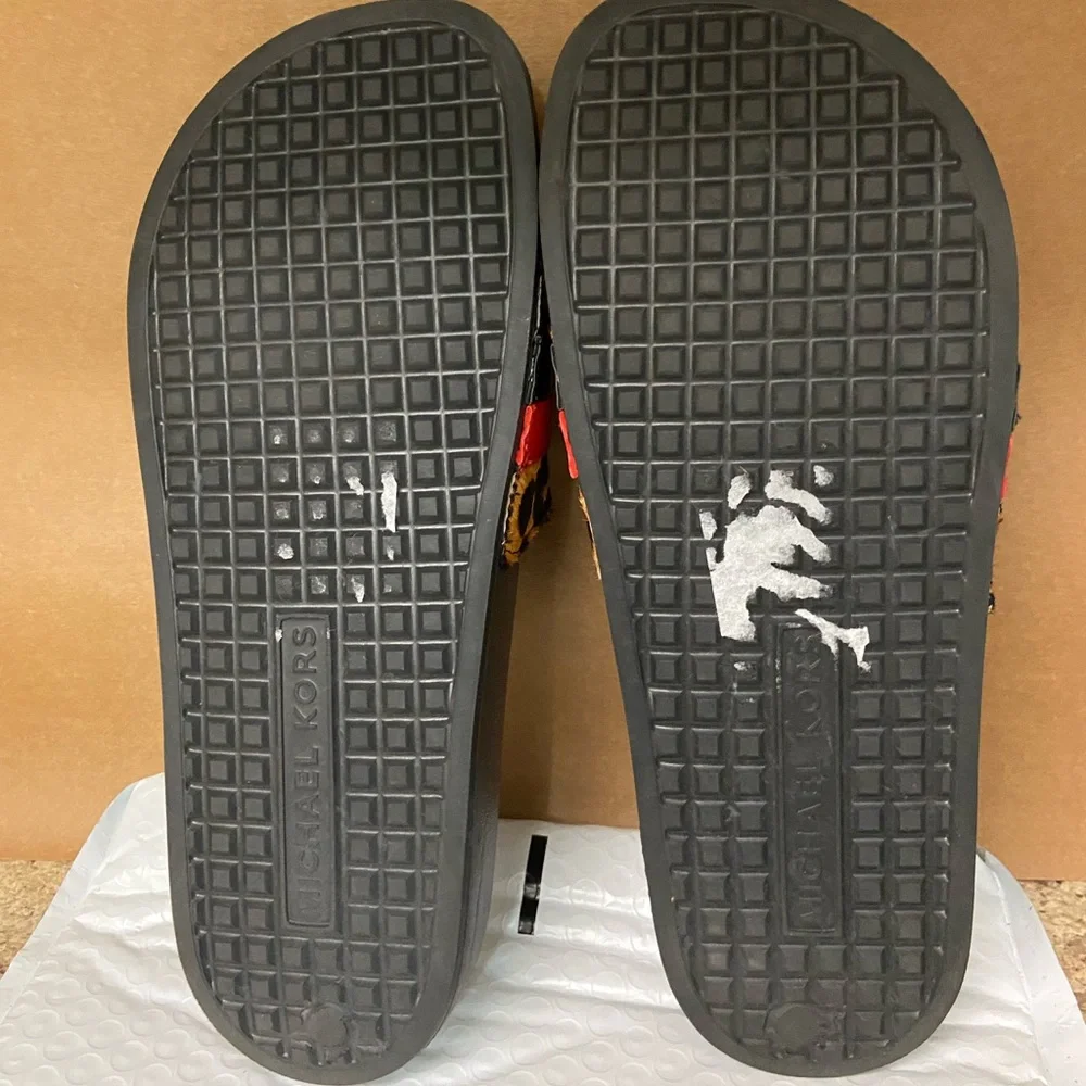 Michael Kors Animal Print Slides - Picture 12 of 14